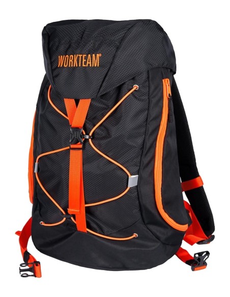  Mochila protección negro naranja a.v.