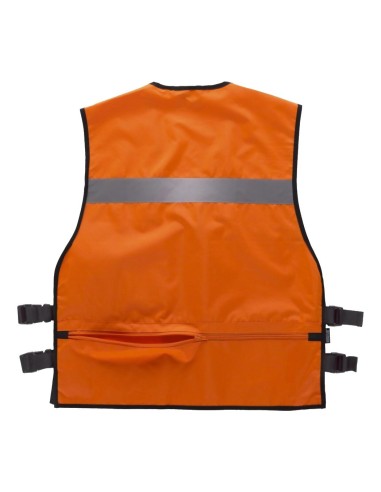  Chaleco de seguridad con multolsillos naranja a.v.