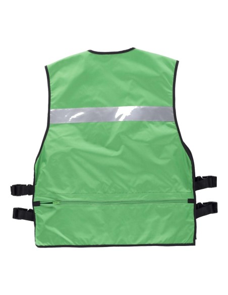 Chaleco de seguridad con multolsillos verde