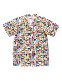 Casaca unisex con estampado de letras