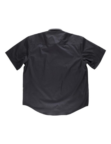  Camisa de manga corta con bolsillo negro