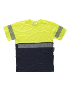 Camiseta combinada en manga corta de alta visibilidad 2