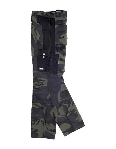  Pantalon sport camuflaje gris negro