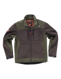 Workshell sport marron/verde caza 2