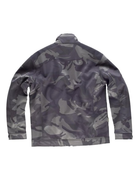  Workshell sport camuflaje gris negro