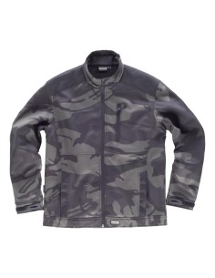 Workshell sport camuflaje gris negro 2