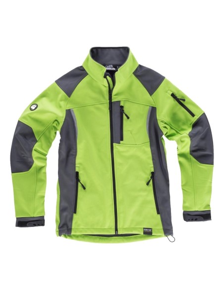 Workshell sport verde lima gris