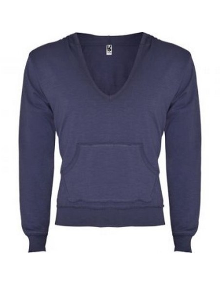 Sudaderas con capucha para personalizar de mujer Roly AMANDUS T/L marino personalizada azul