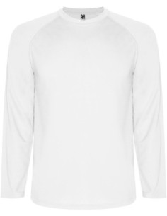 Camiseta técnica Roly MONTECARLO L/S blanco