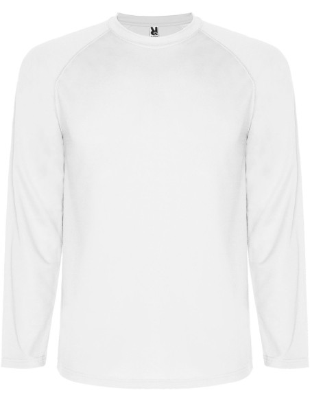 Camiseta técnica Roly MONTECARLO L/S blanco