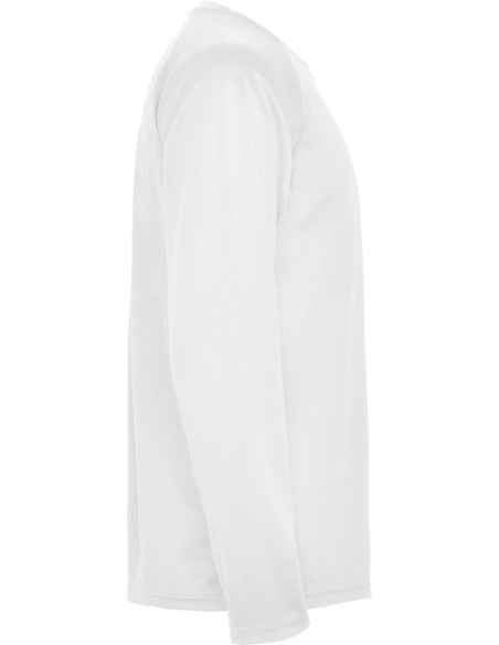  Camiseta técnica Roly MONTECARLO L/S blanco