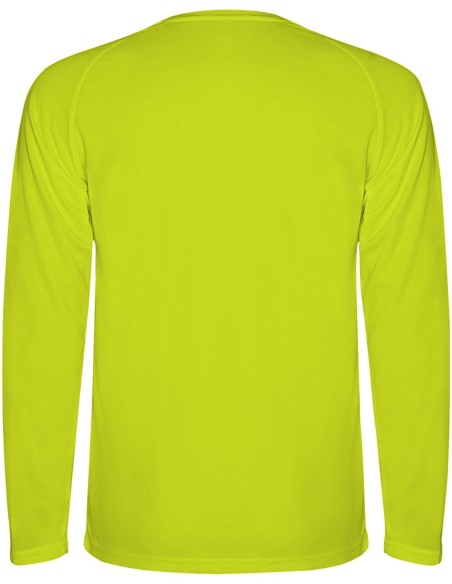  Camiseta técnica Roly MONTECARLO L/S amarillo fluor