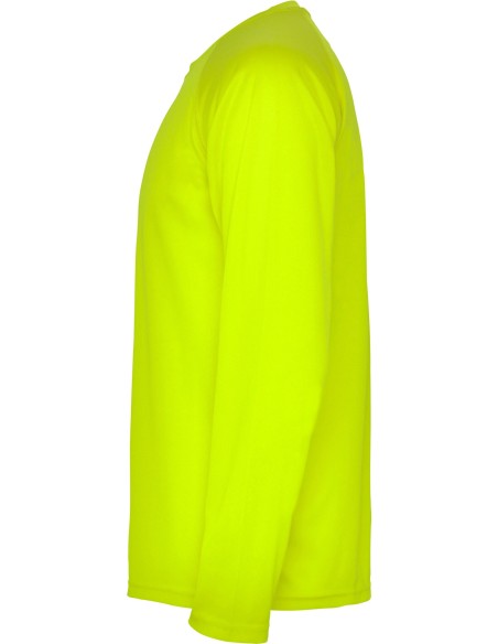  Camiseta técnica Roly MONTECARLO L/S amarillo fluor