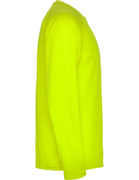  Camiseta técnica Roly MONTECARLO L/S amarillo fluor