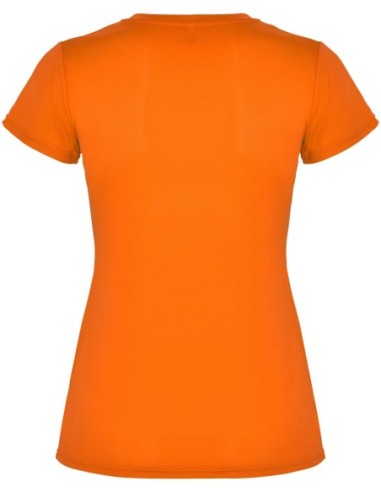  Camiseta técnica Roly Montecarlo naranja fluor
