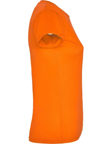  Camiseta técnica Roly Montecarlo naranja fluor