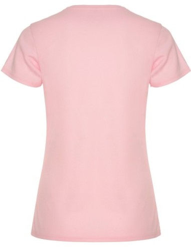  Camiseta técnica Roly Montecarlo rosa claro