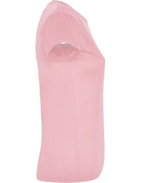  Camiseta técnica Roly Montecarlo rosa claro
