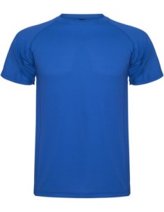 Camiseta técnica MONTECARLO manga corta unisex Roly 135 gr personalizado royal