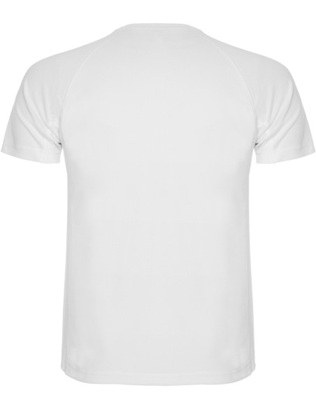  Camiseta técnica MONTECARLO manga corta unisex Roly 135 gr blanco