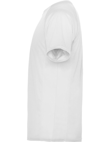  Camiseta técnica MONTECARLO manga corta unisex Roly 135 gr blanco