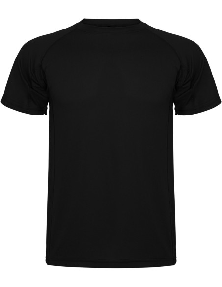  Camiseta técnica MONTECARLO manga corta unisex Roly 135 gr negro