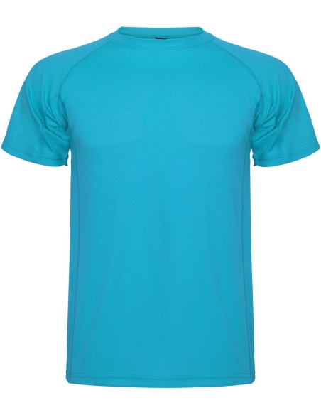  Camiseta técnica MONTECARLO manga corta unisex Roly 135 gr turquesa
