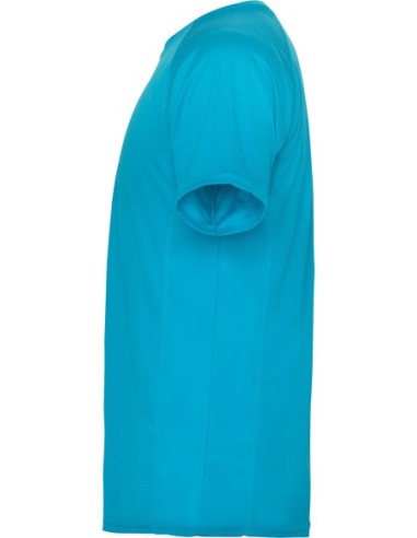 Camiseta técnica MONTECARLO manga corta unisex Roly 135 gr turquesa
