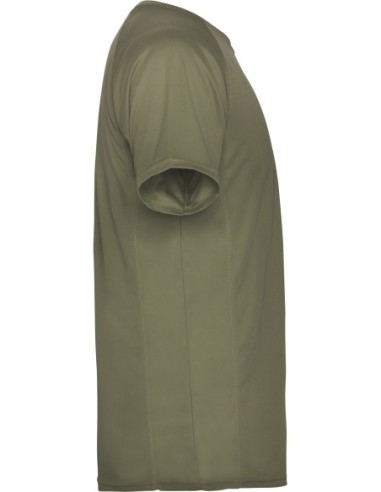  Camiseta técnica MONTECARLO manga corta unisex Roly 135 gr verde militar