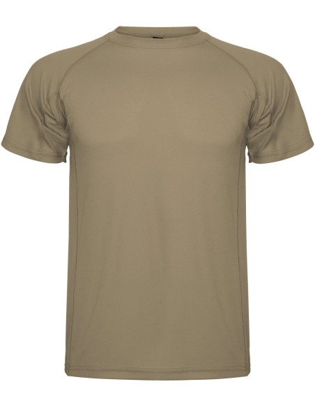  Camiseta técnica MONTECARLO manga corta unisex Roly 135 gr arena oscuro