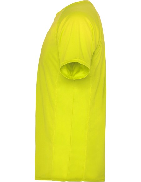  Camiseta técnica MONTECARLO manga corta unisex Roly 135 gr amarillo fluor