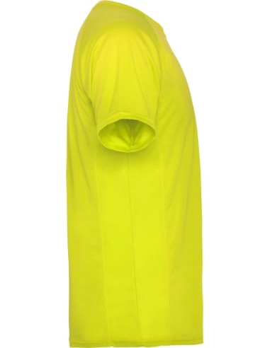  Camiseta técnica MONTECARLO manga corta unisex Roly 135 gr amarillo fluor