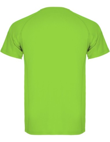  Camiseta técnica MONTECARLO manga corta unisex Roly 135 gr lima