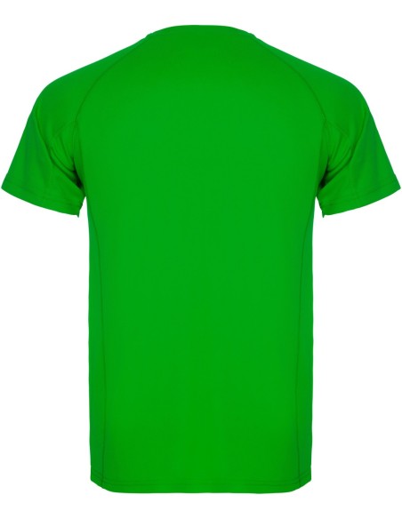  Camiseta técnica MONTECARLO manga corta unisex Roly 135 gr verde helecho
