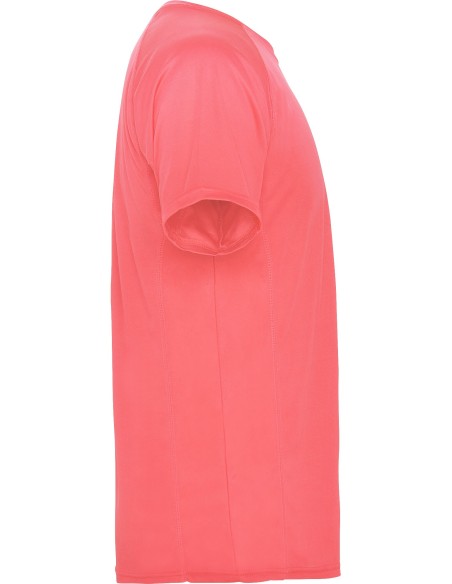  Camiseta técnica MONTECARLO manga corta unisex Roly 135 gr coral fluor