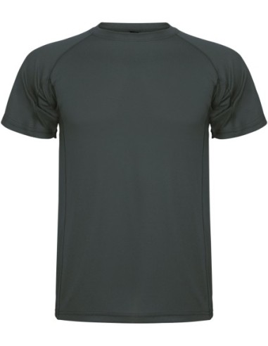  Camiseta técnica MONTECARLO manga corta unisex Roly 135 gr plomo oscuro