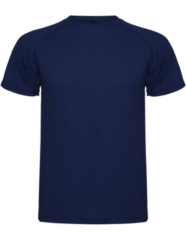  Camiseta técnica MONTECARLO manga corta unisex Roly 135 gr marino
