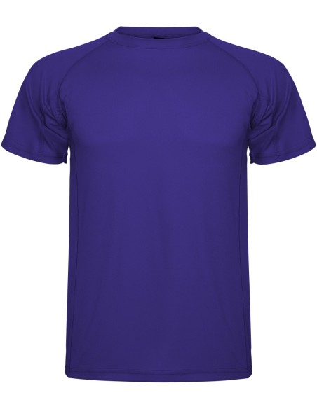 Camiseta técnica MONTECARLO manga corta unisex Roly 135 gr morado