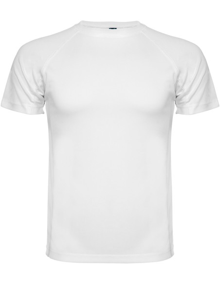  Camiseta técnica MONTECARLO manga corta unisex Roly 135 gr blanco