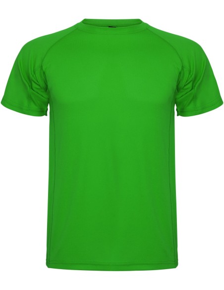  Camiseta técnica MONTECARLO manga corta unisex Roly 135 gr verde helecho