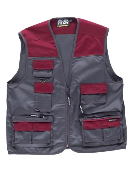 Chaleco future gris granate