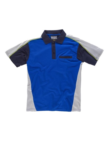 Polo future azulina gris claro marino