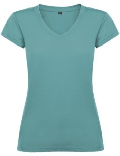Camisetas personalizadas baratas  Roly Victoria de algodón 155 g azul dusty
