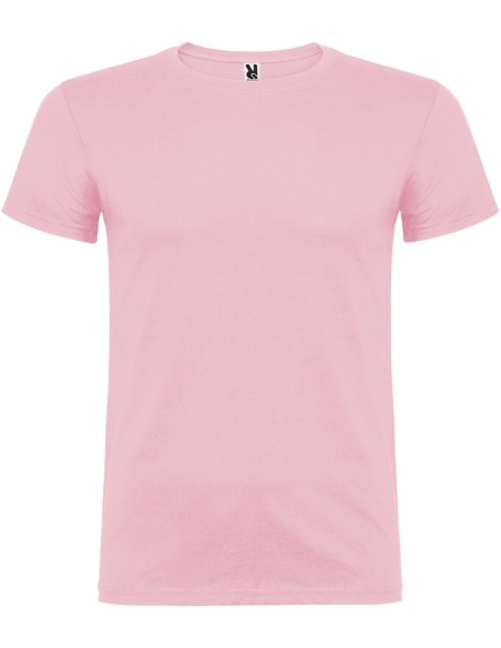  Camisetas impresas para adultos Roly Beagle 155g rosa claro