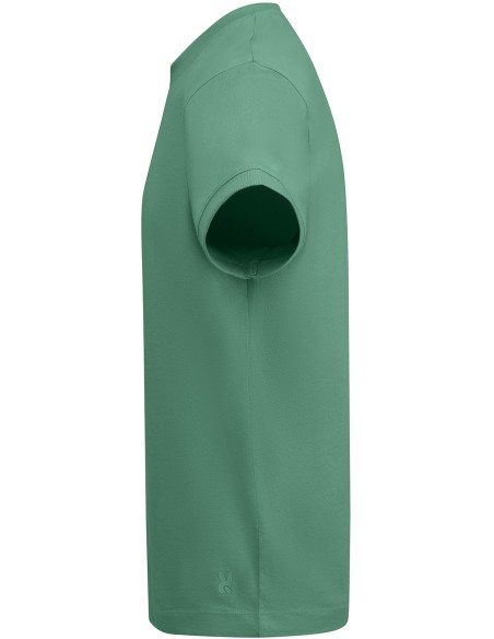  Camiseta Gruesa De Hombre En Manga Corta De Algodón VEZA Roly menta oscuro