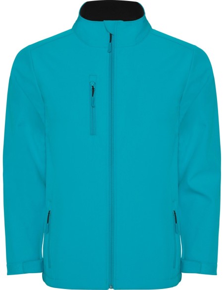 Softshell NEBRASKA Roly Compuesto De 2 Capas personalizada aguamarina