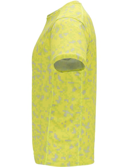 Camiseta técnica ASSEN Roly pixel amarillo fluor