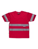 Camiseta reflectante Banha manga corta con cintas