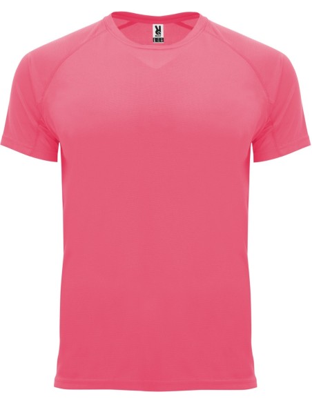  Camiseta técnica Roly BAHRAIN rosa lady fluor