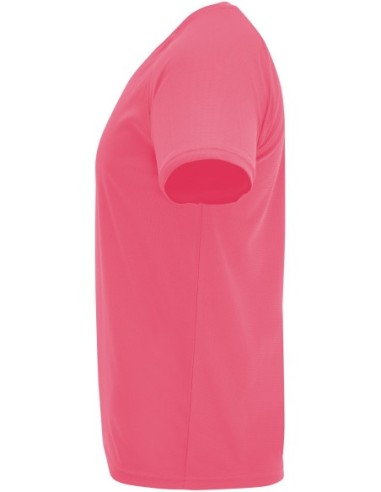  Camiseta técnica Roly BAHRAIN rosa lady fluor